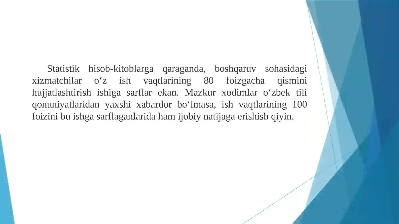 ISH YURITISH TILI VA USLUBI. Yuridik matnlar bilan ishlash 4