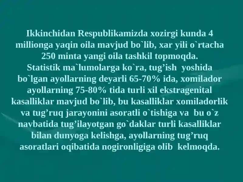 Onalik va Bolalikni Muxofaza Qilish 4