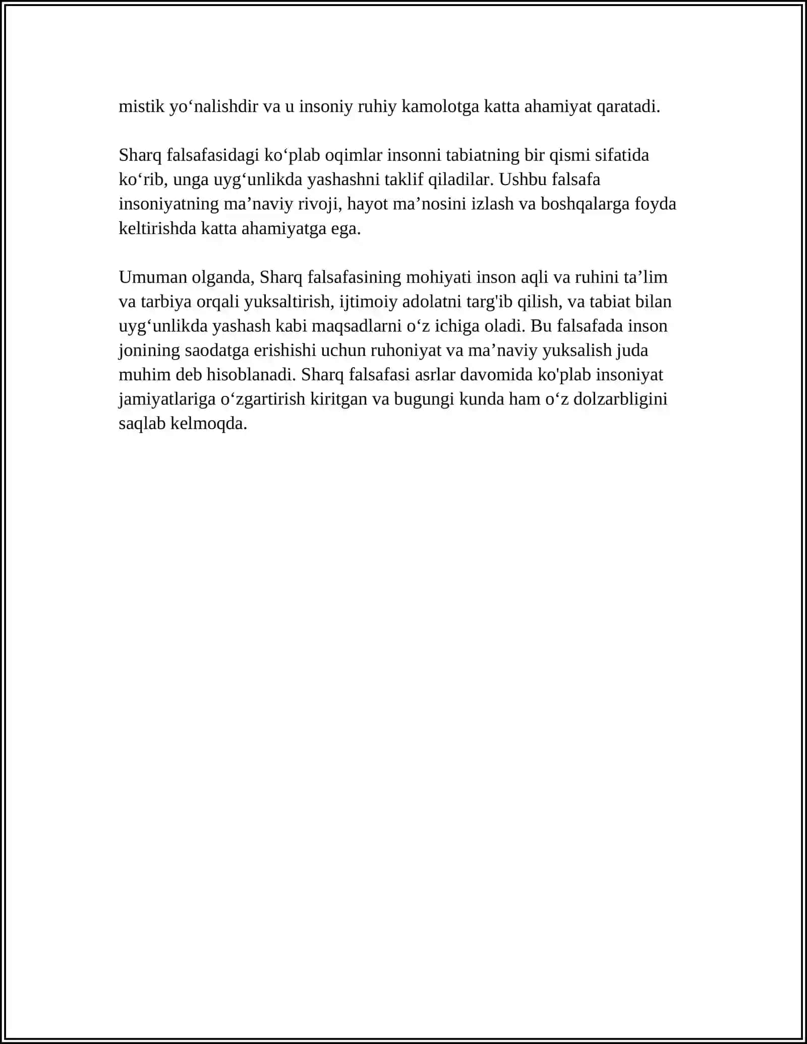 FALSAFANING MOHIYATIGA OID SHARQ VA G’ARB MUTAFAKKIRLARINI TA’RIFLARINI TASNIFLASH 4
