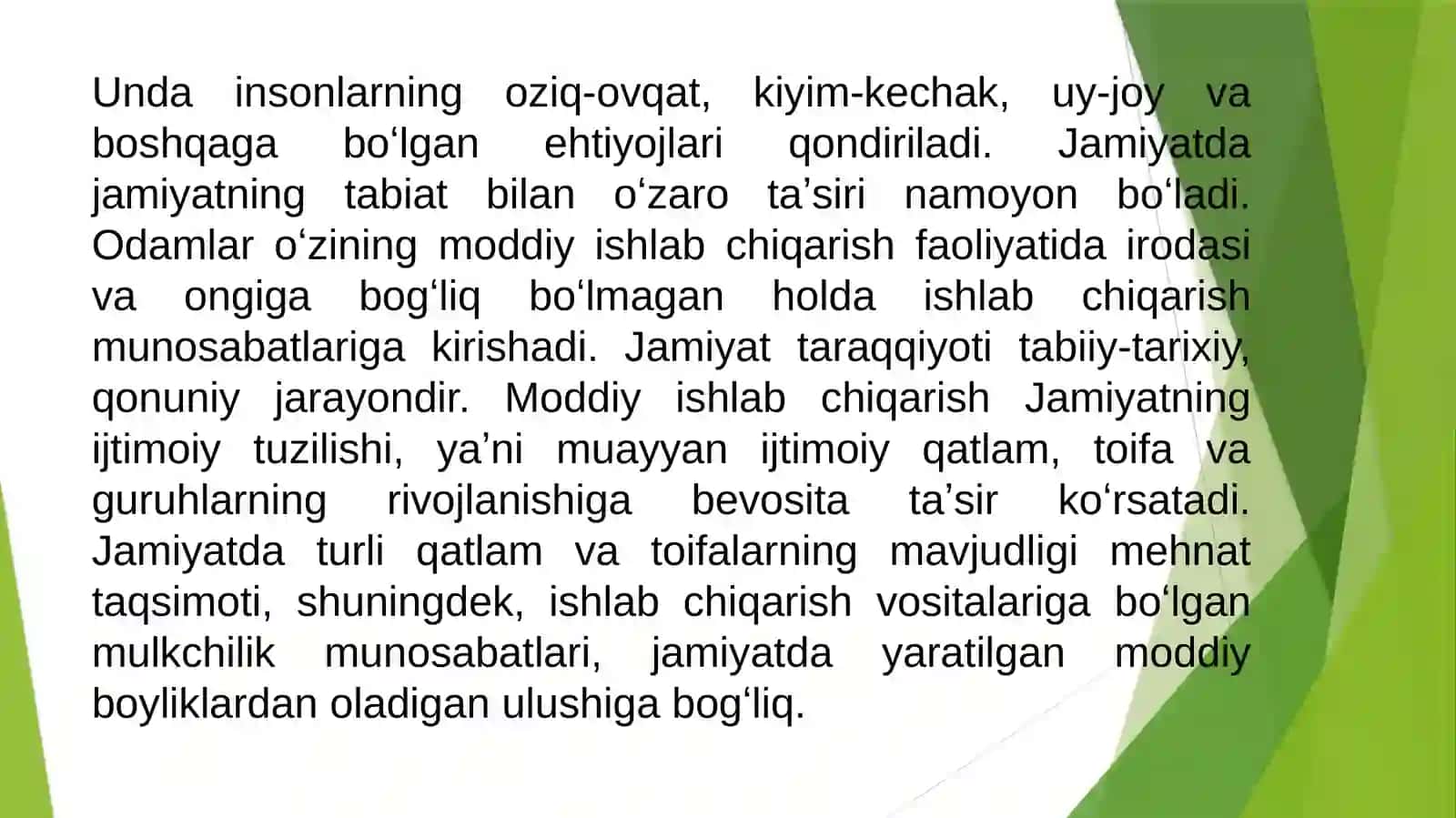 Mavzu: Jamiyatning ijtimoiy-siyosiy va maʼnaviy tizimi 4