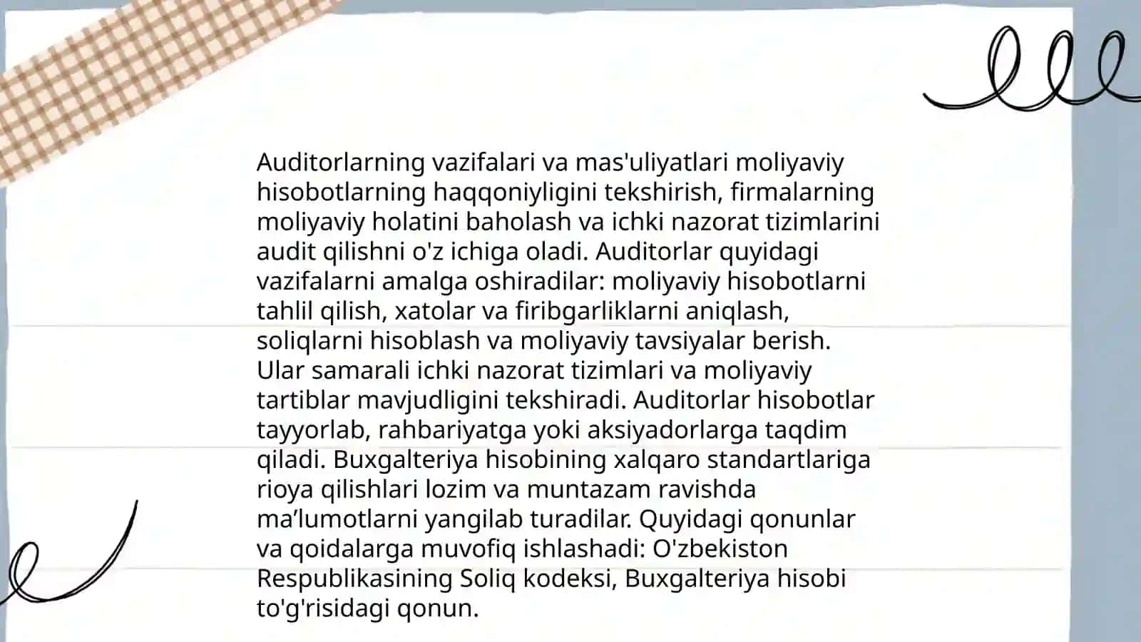 Auditorlik tanlash tushunchasi va uni tartibga soluvchi standartlar 4