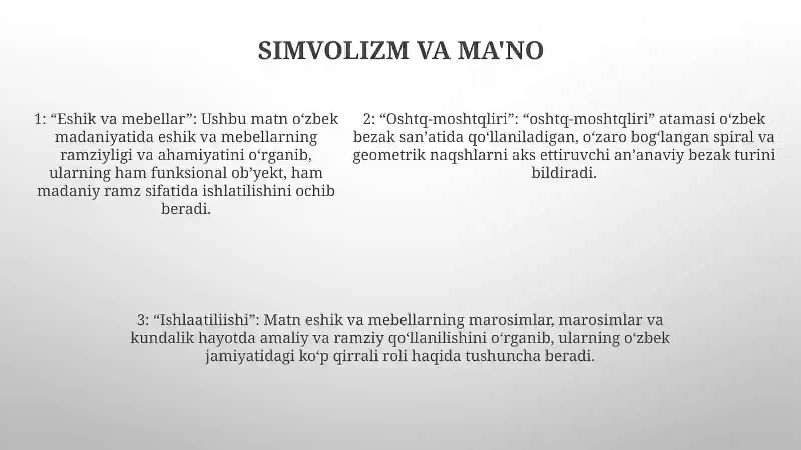 Эшик Ва Мебеллар Ошиқ- Мошиқлари ВаУларнингИшлатилиши 4
