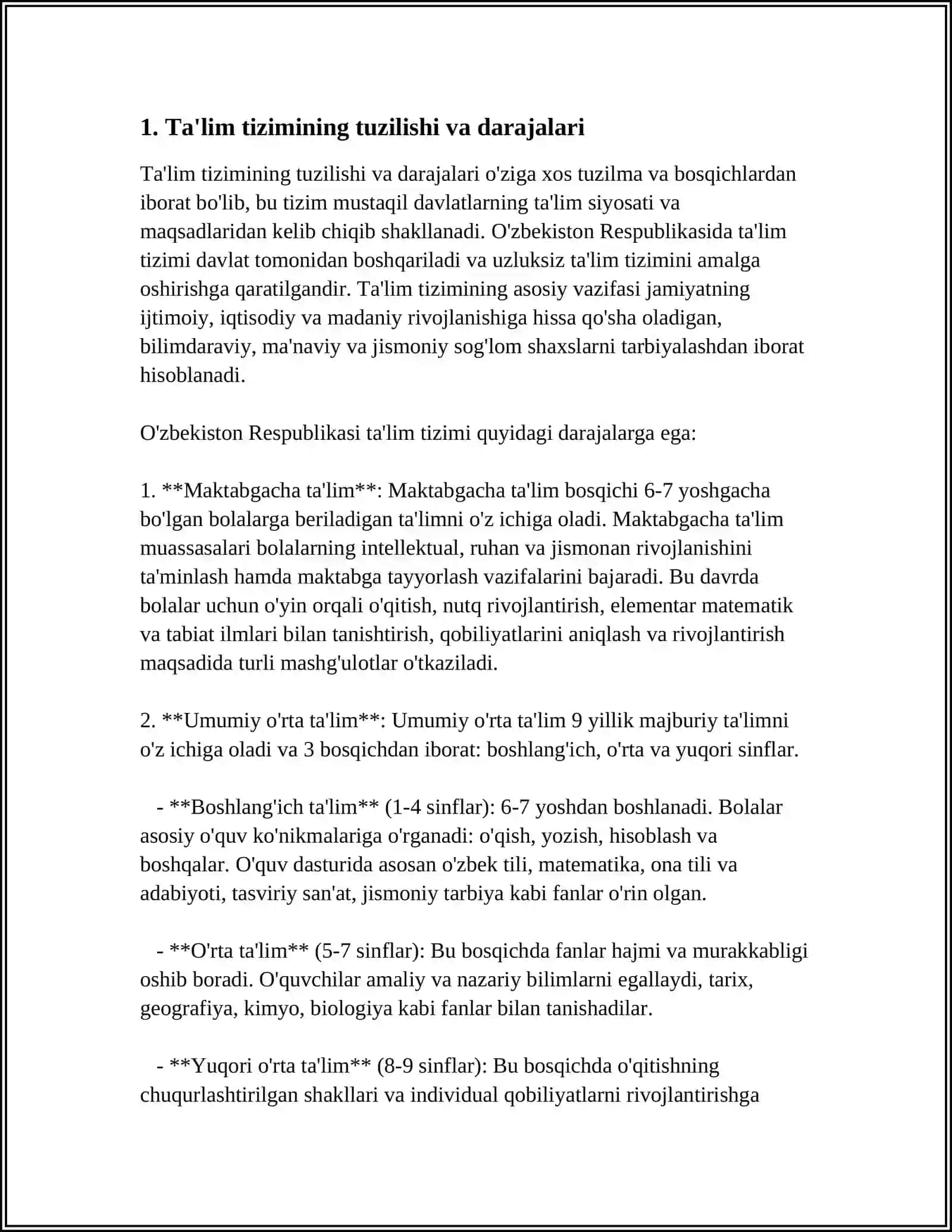 TA'LIM TIZIMI 4