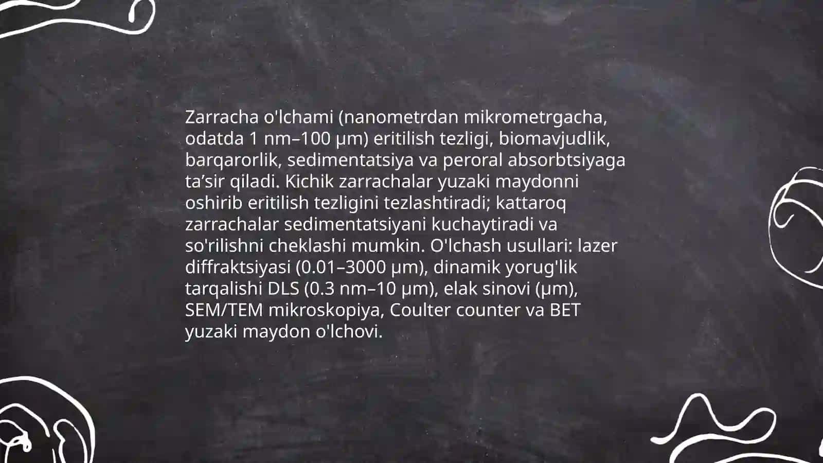 Dag'al-dispers sistemalarning xossalari va ularni tibbiyot va farmakologiyada ishlatilishi 4