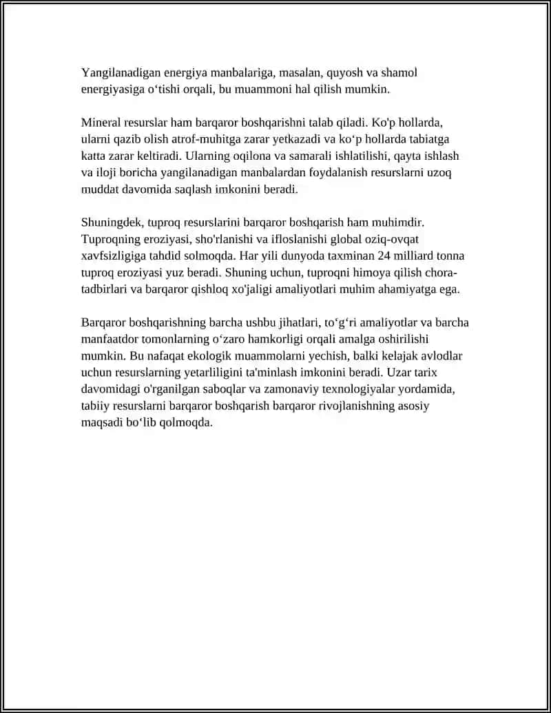 BARQAROR RIVOJLANISHNING EKOLOGIK JIHATLARI 4