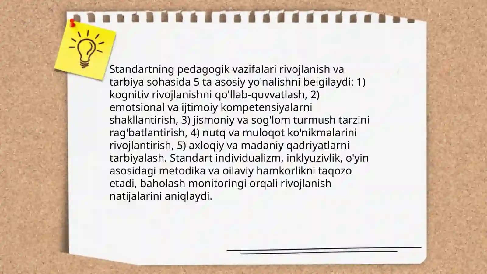 Maktabgacha ta'lim tizimida davlat talim standartining maqsadi va vazifalari 4