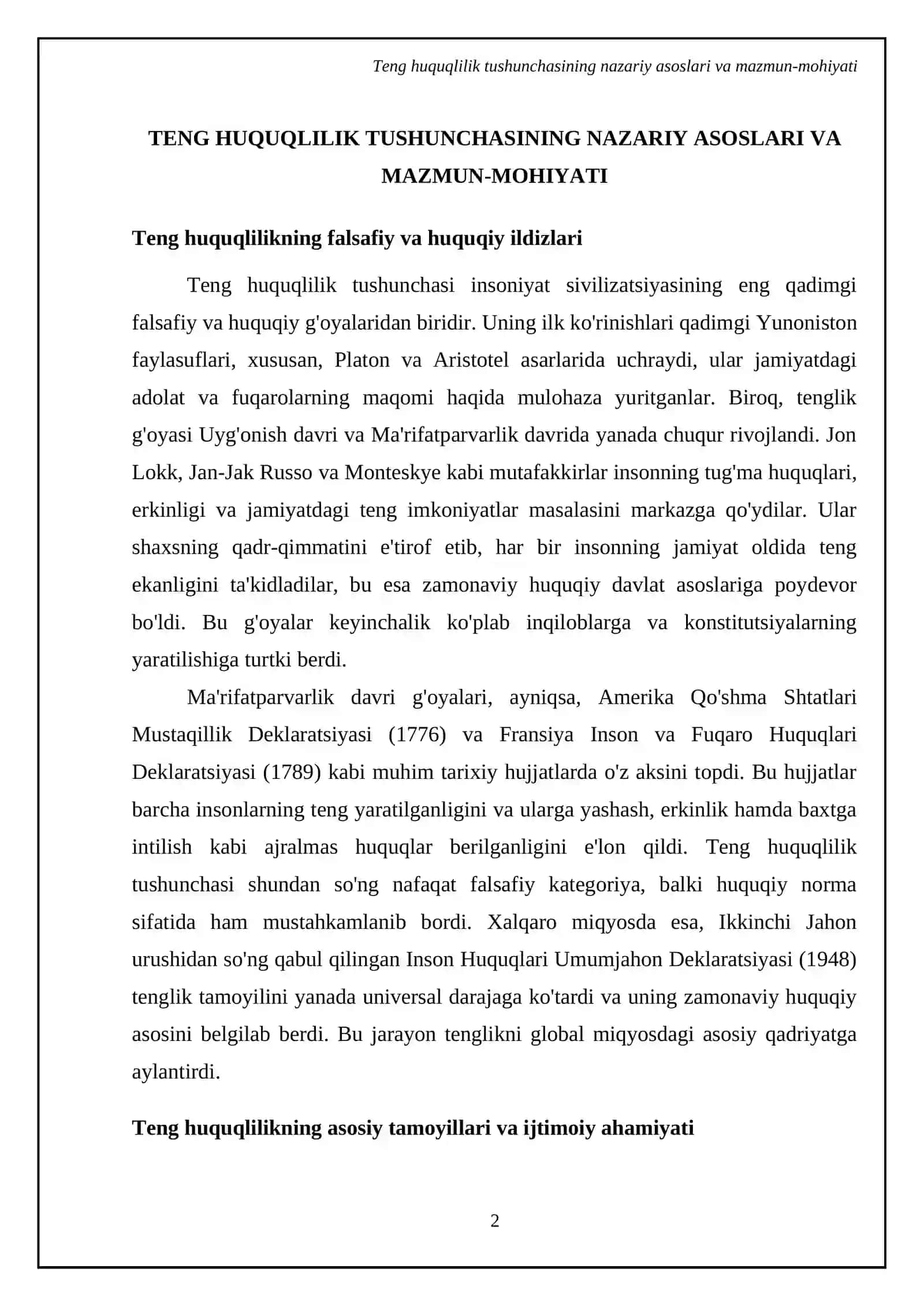 Teng huquqlilik tushunchasi va uni maktabgacha yoshdagi bolalarda shakllantirish 4