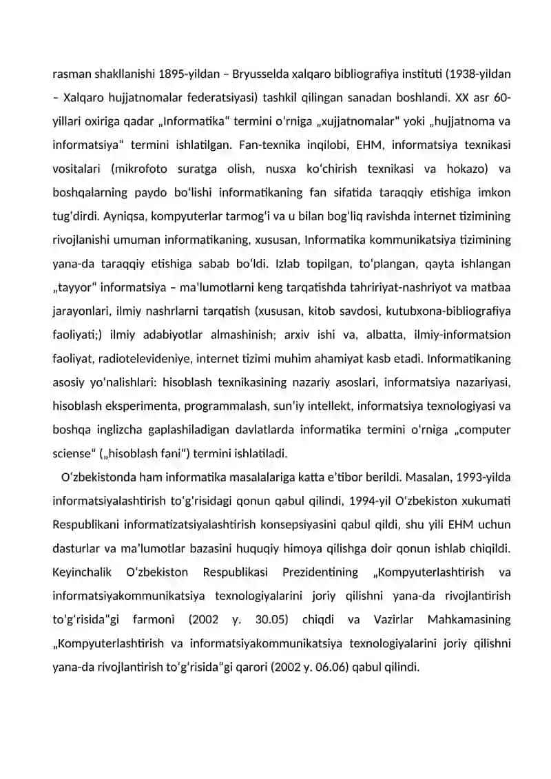 Amaliy Informatika REFERAT 4