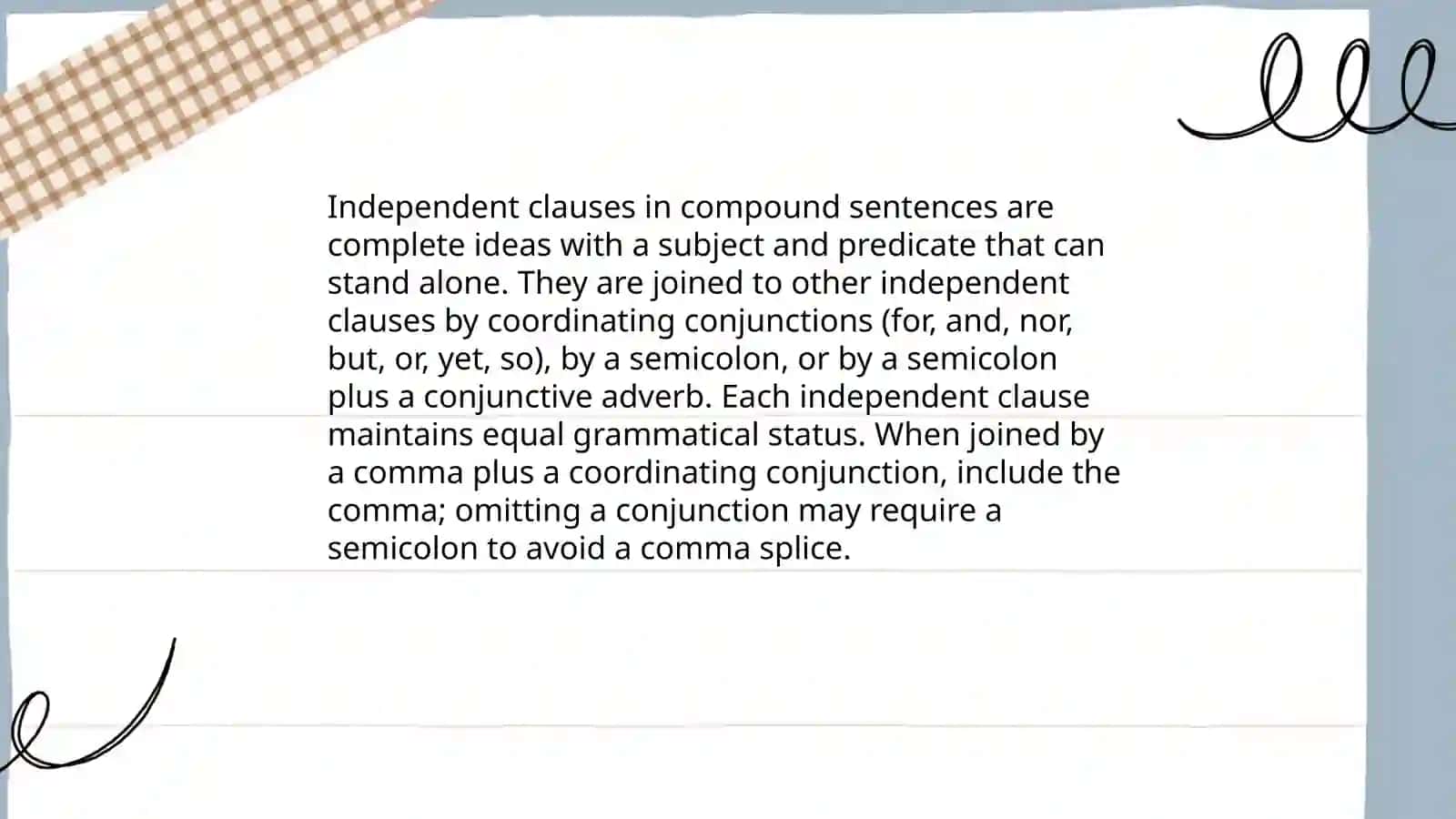 Compound sentence 4