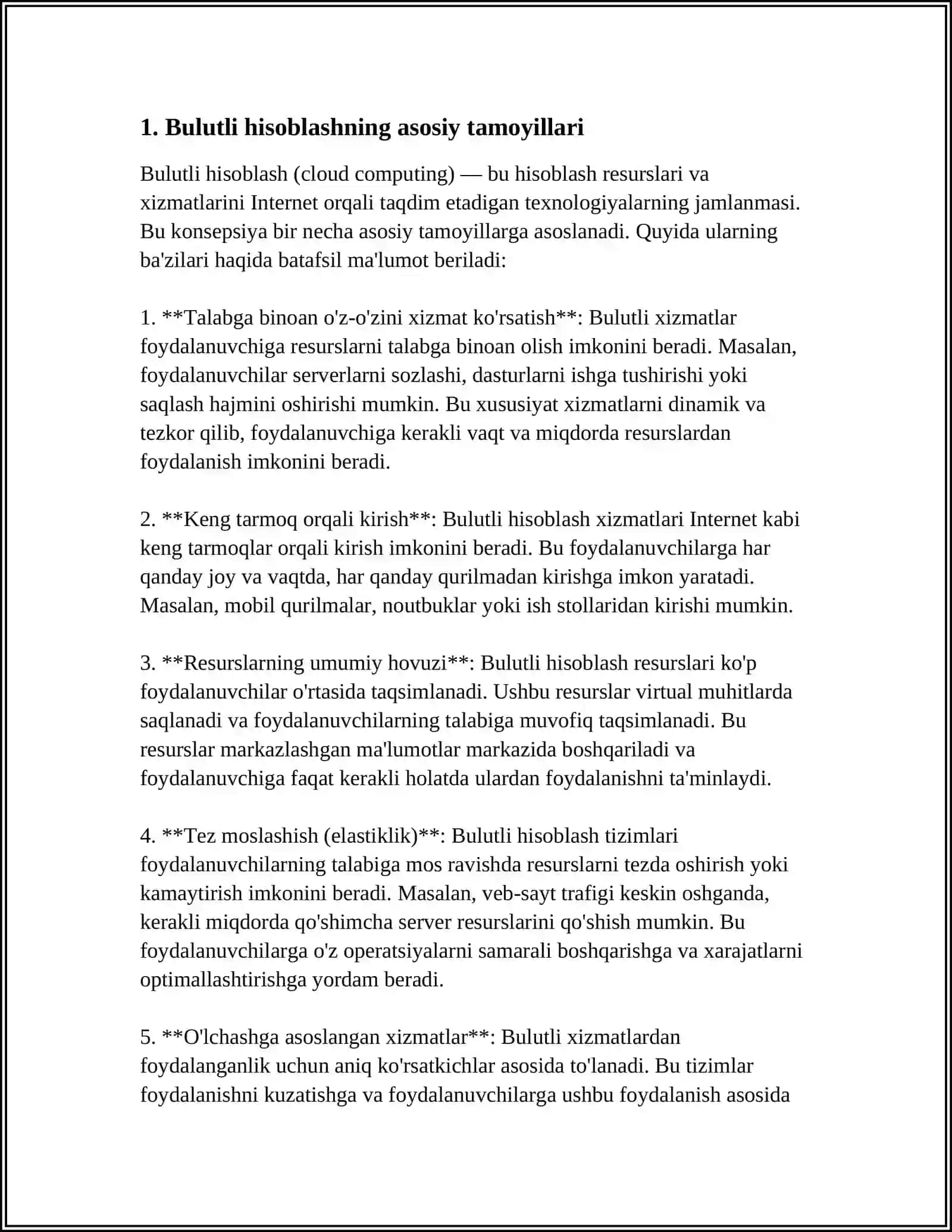Bulutli hisoblashning asosiy tamoyillari 4