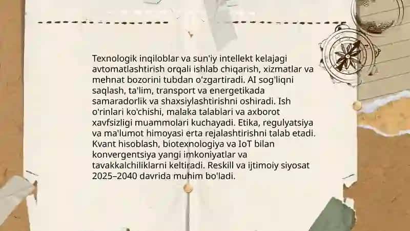 Futurologiya. Kelajak konturlari 4