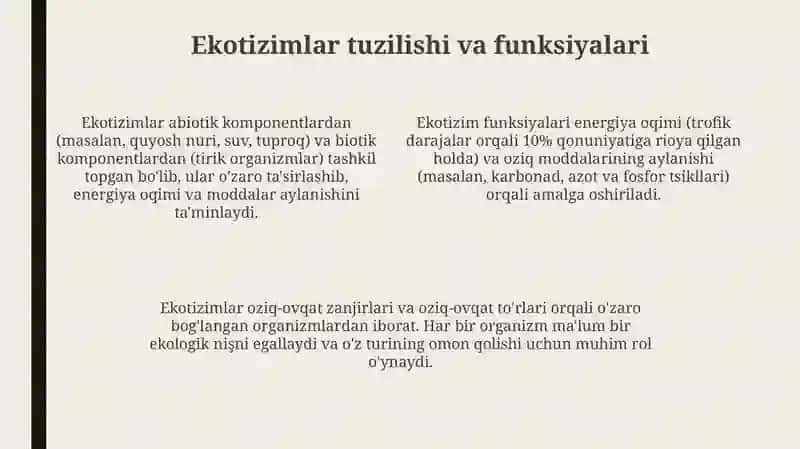 Ekologik tushuncha 4