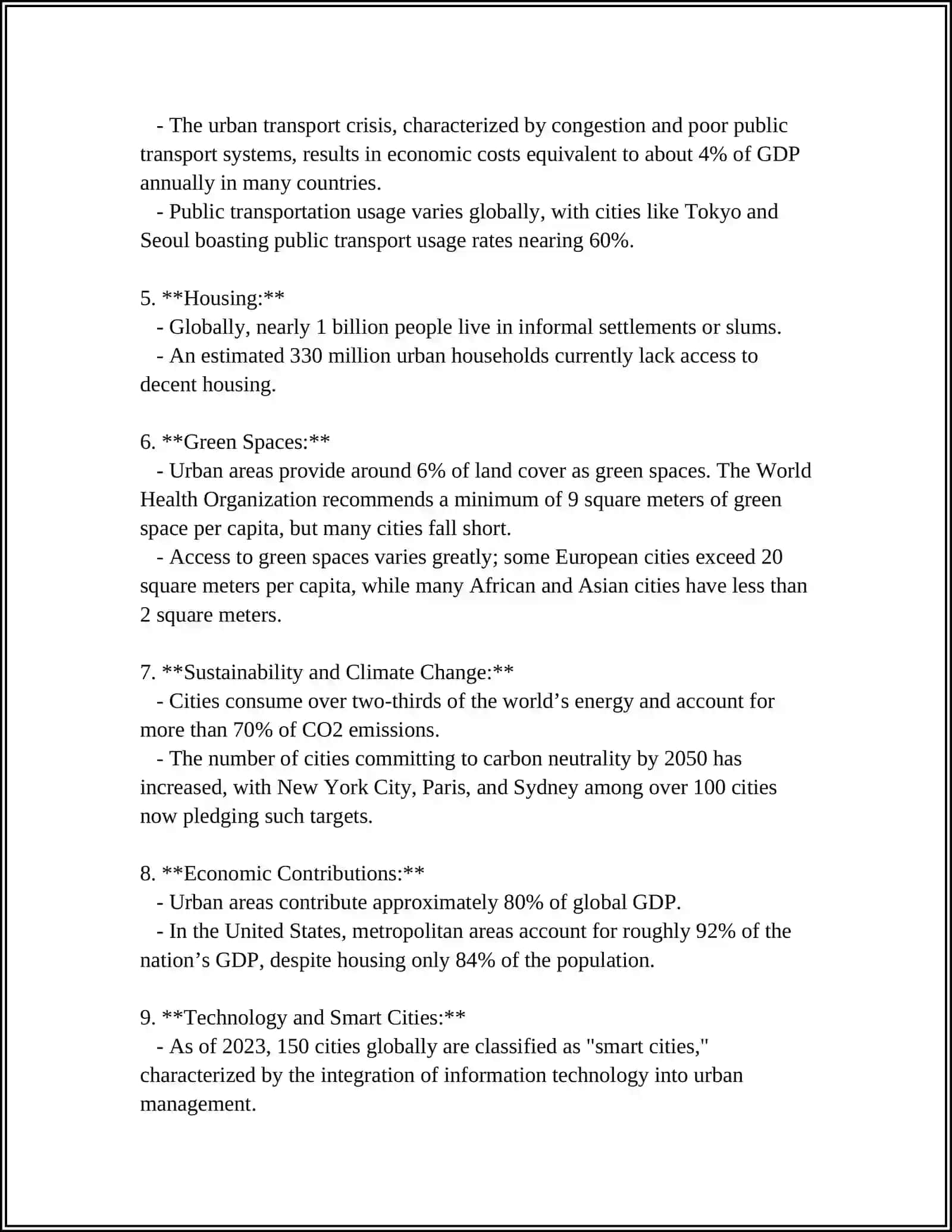 Urban Planning and Development 4