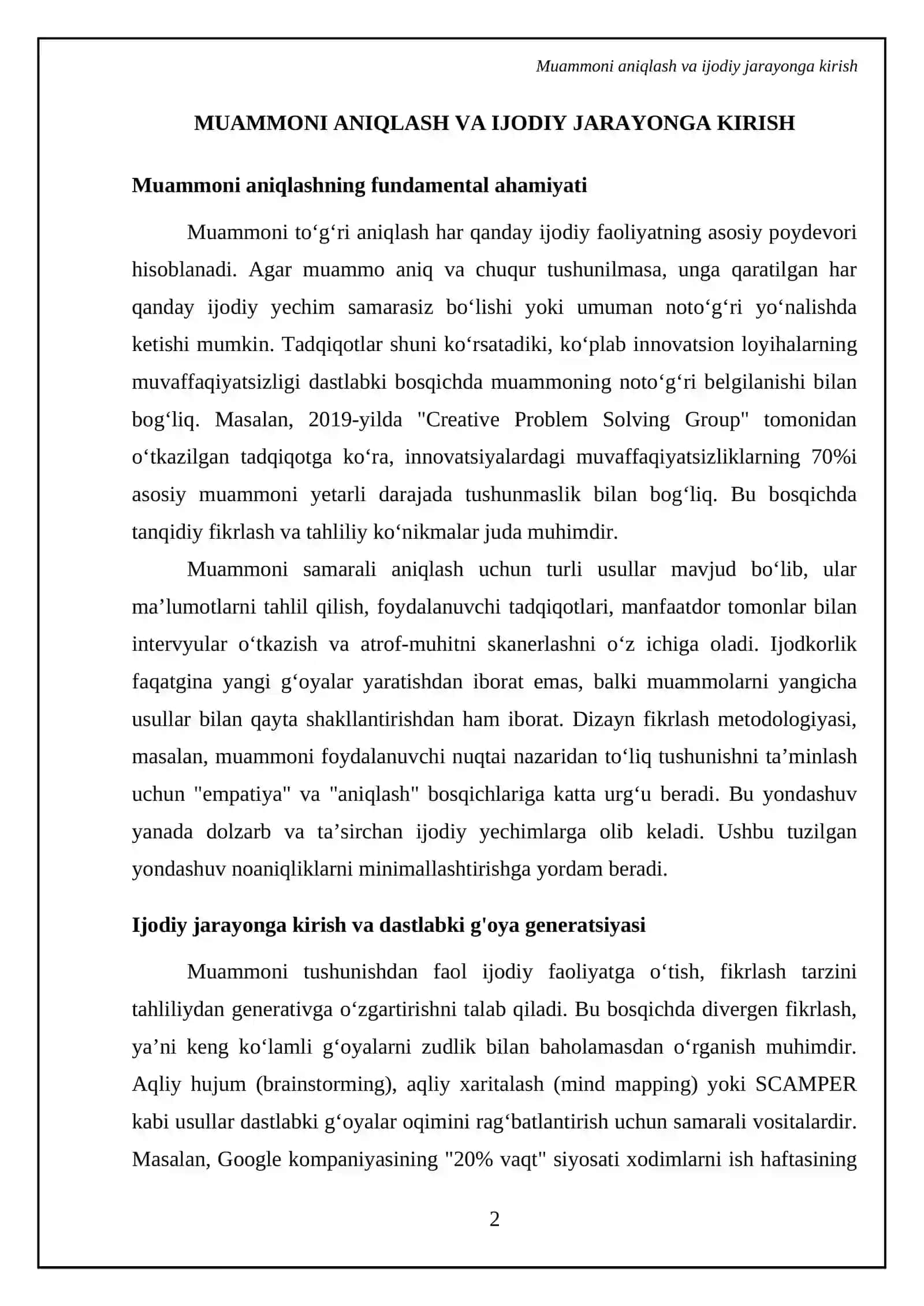 Kreativlik shaxs va jamiyat taraqqiyotining omili 4