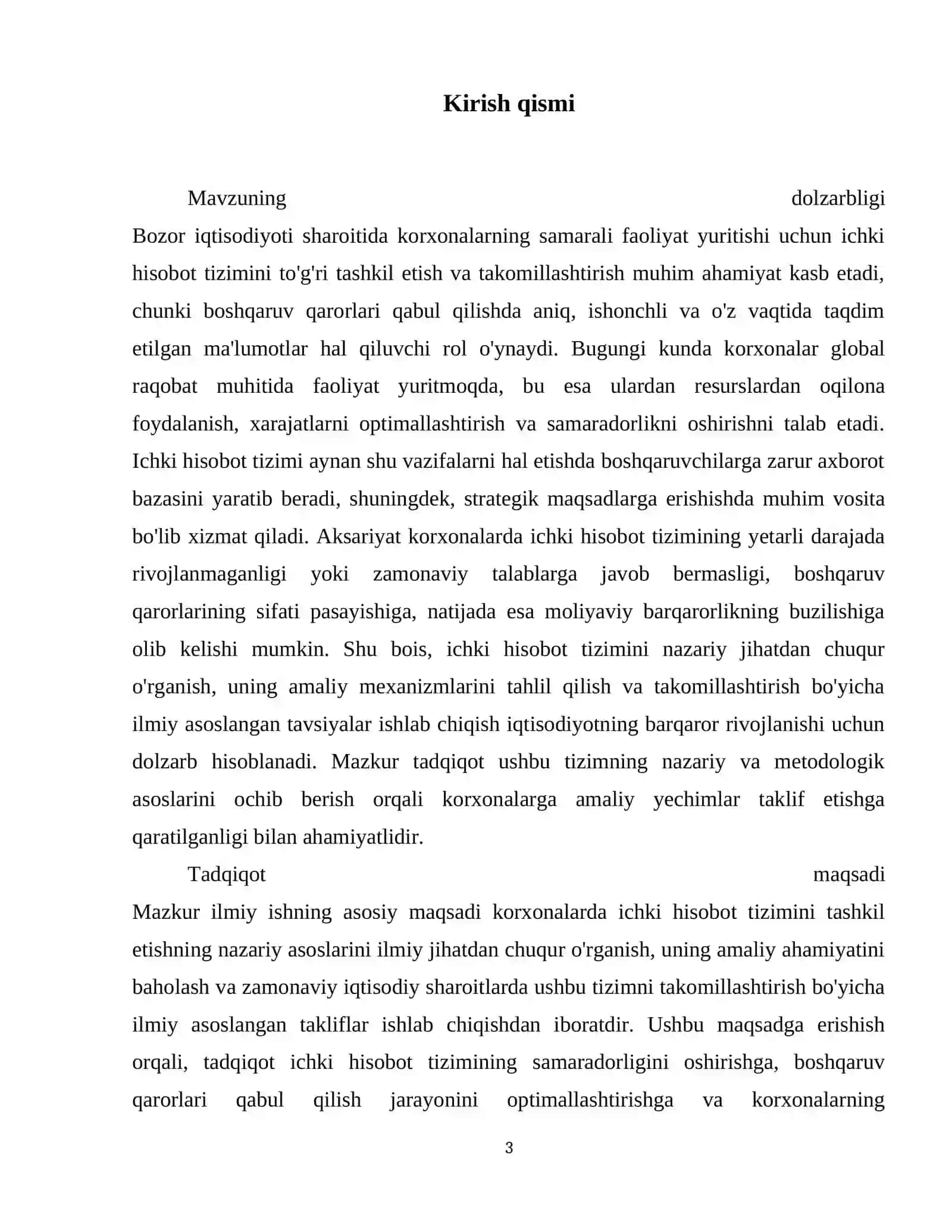 Ishki hisobot tizimini tashkil etishning nazariy asoslari 4