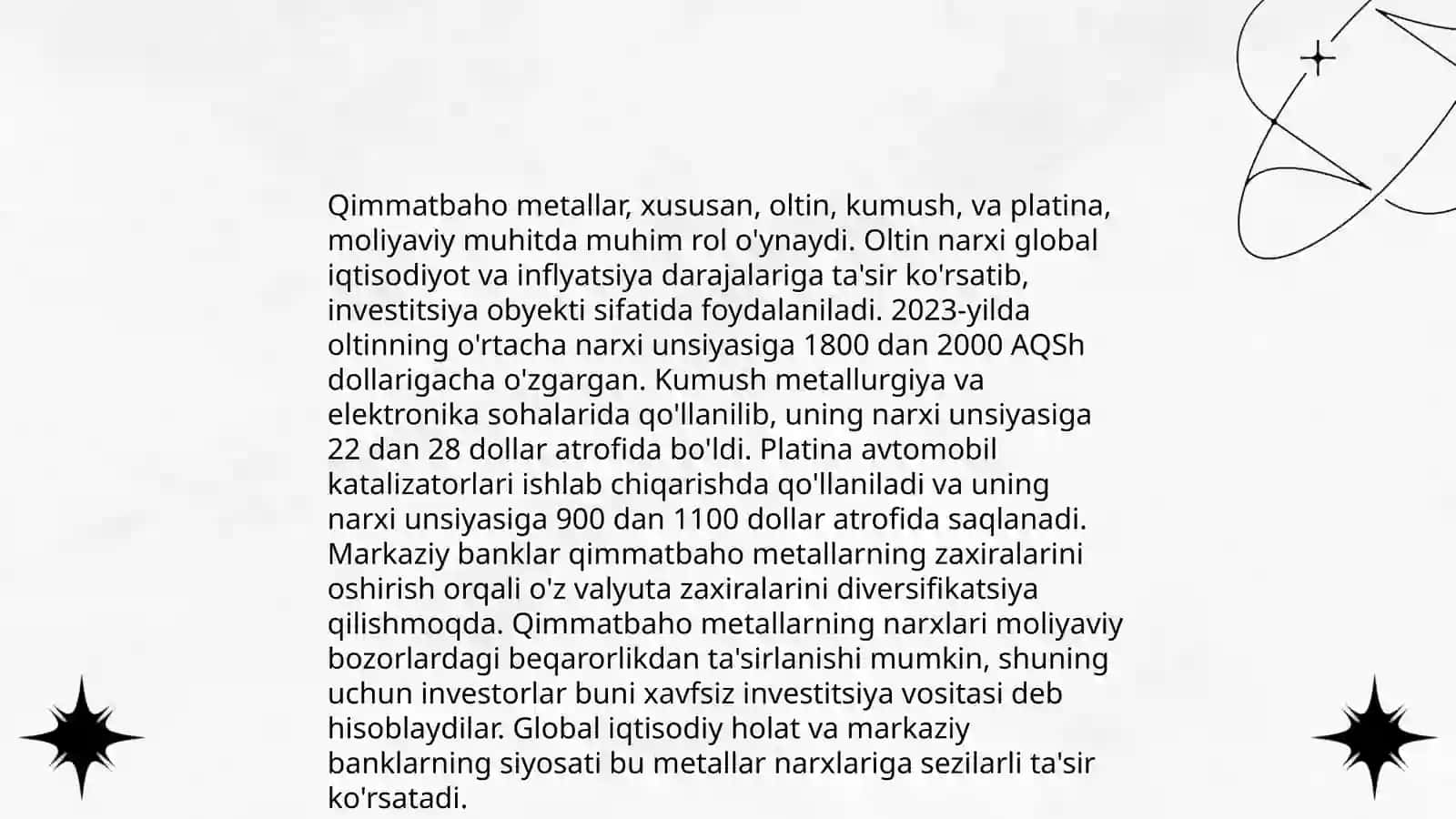 Pullarning ibtidoiy shakllaridan foydalanish 4