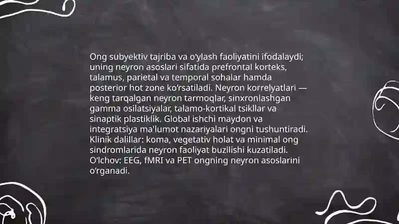 Miya va psixika oʻrtasidagi funksional bogʻliqlik 4