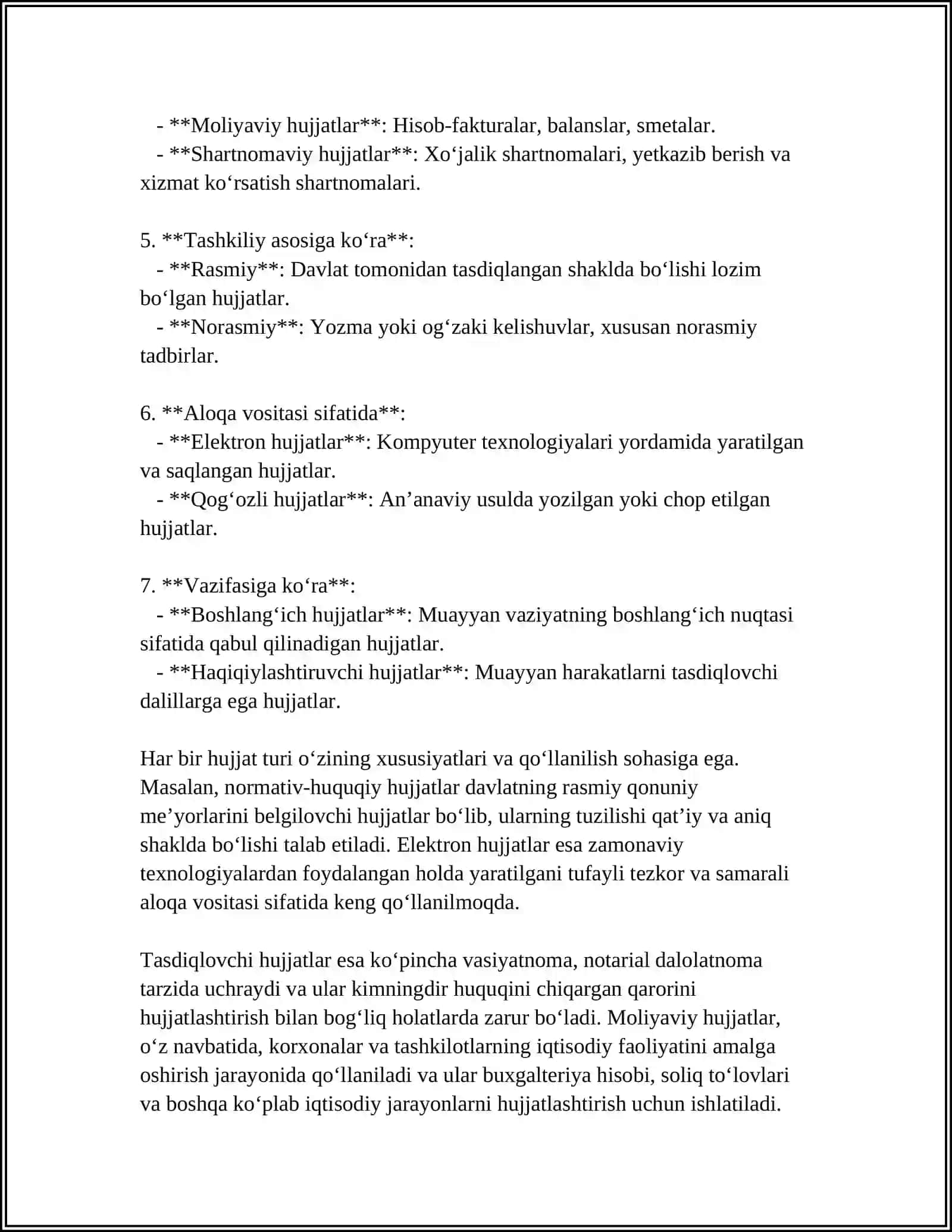 HUJJAT TURLARI VA XUSUSIYATLARI 4