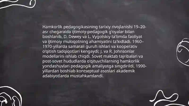 Hamkorlik pedagogikasining kontseptual g'oyalari 4