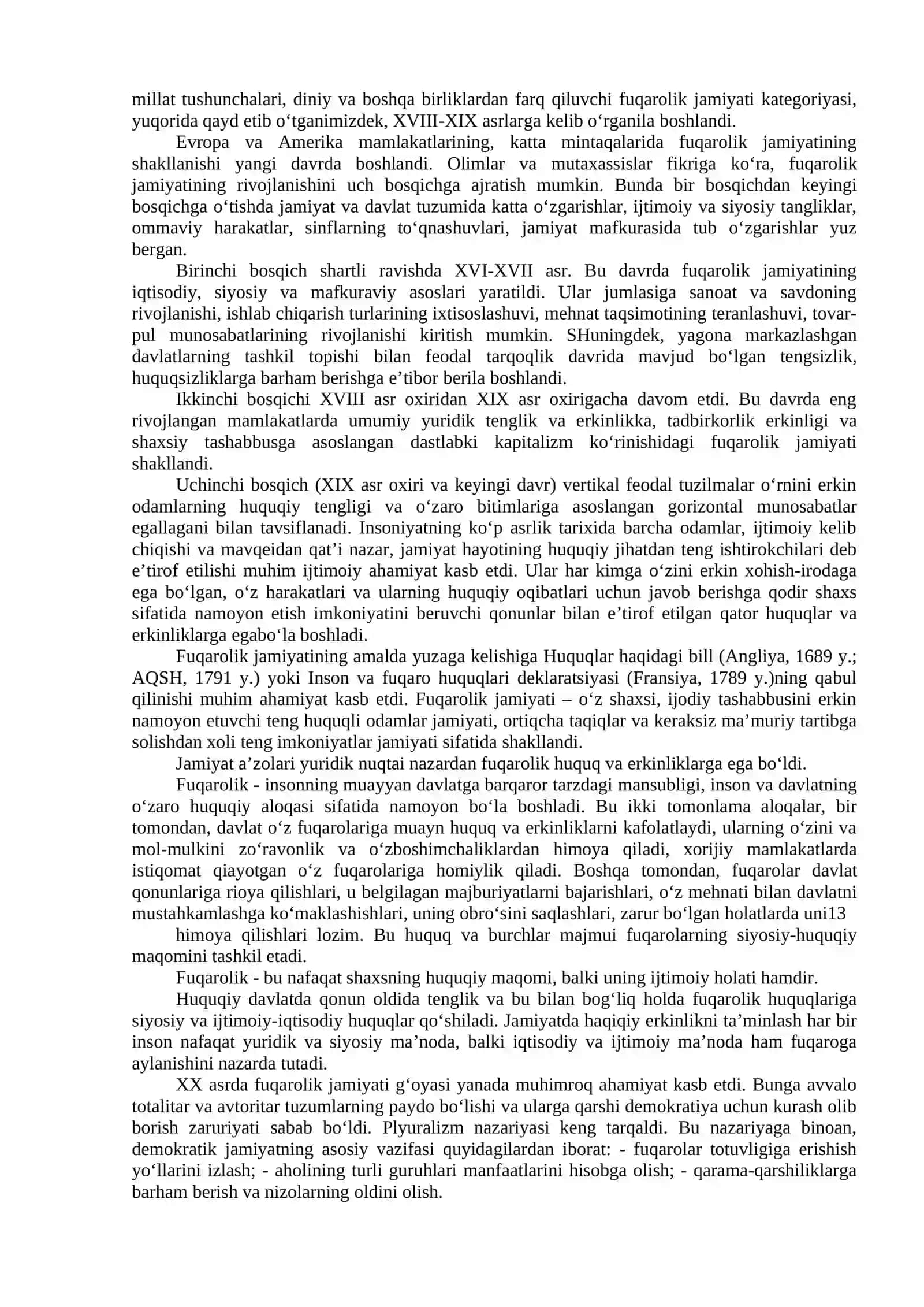 O’zbekiston milliy taraqqiyotining yangi bosqichida fuqarolik jamiyatining shakllanishi va rivojlanishi 4