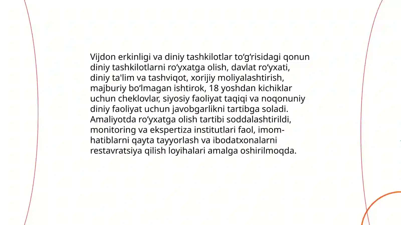 O'zbekistonda vijdon erkinligining taminlanishi 4
