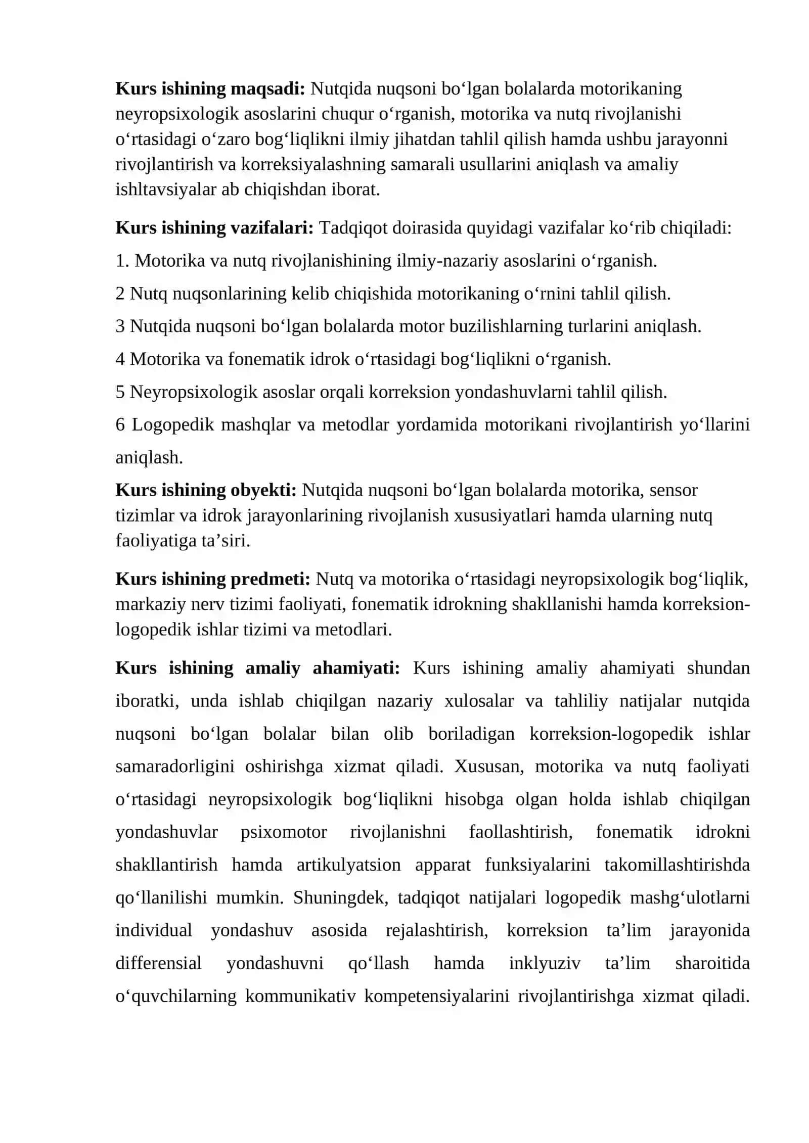 Nutqida nuqsoni bo‘lgan bolalarda motorikaning neyropsixologik asoslari 4