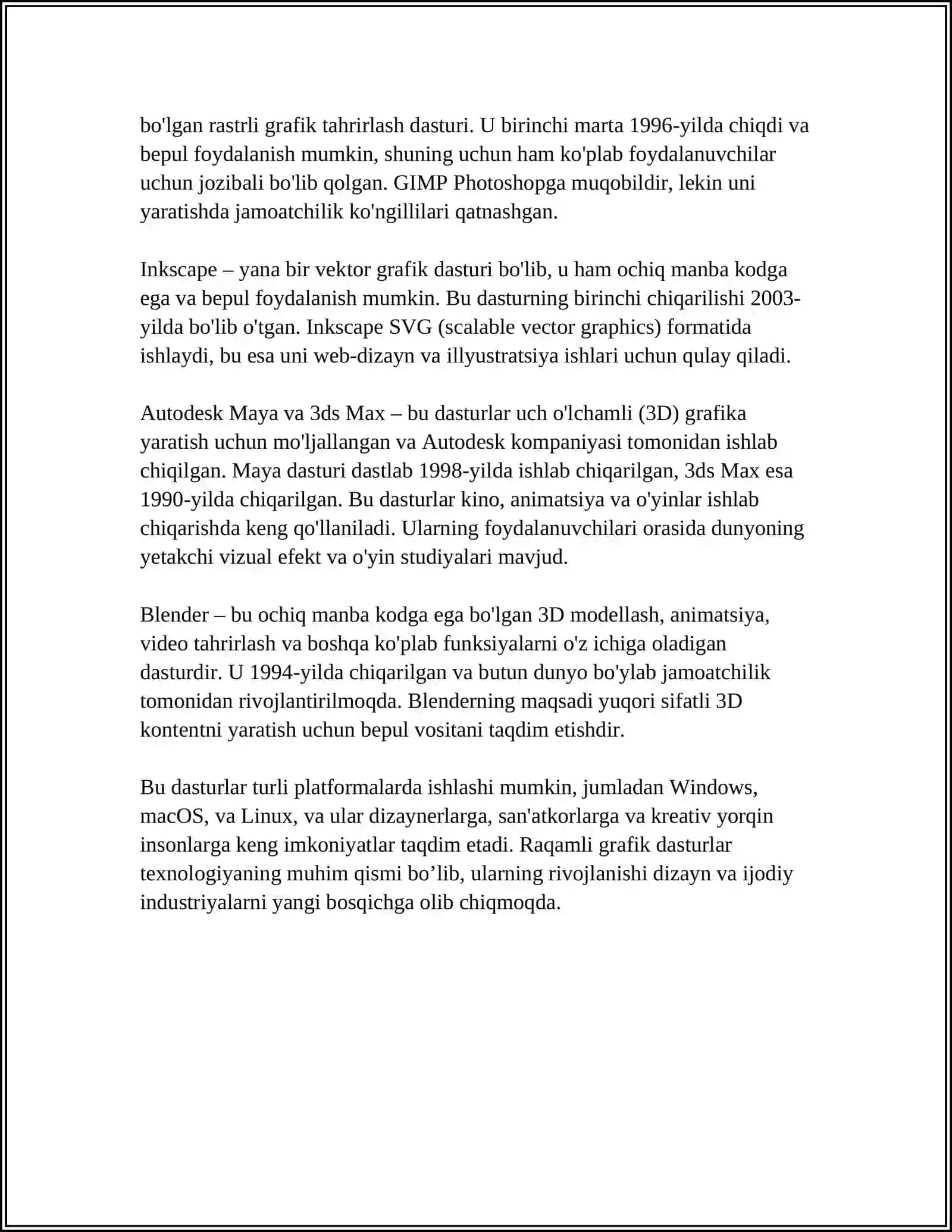MULTIMEDIYA MAXSULOTLARINI YARATISH DASTURI 4
