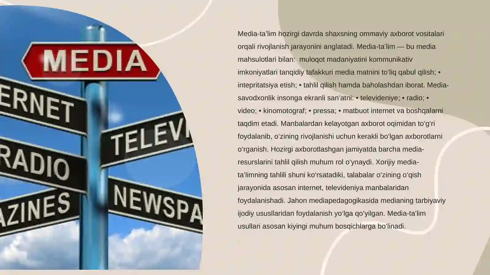 Mediasavodxonlik va axborot ma’daniyati 4