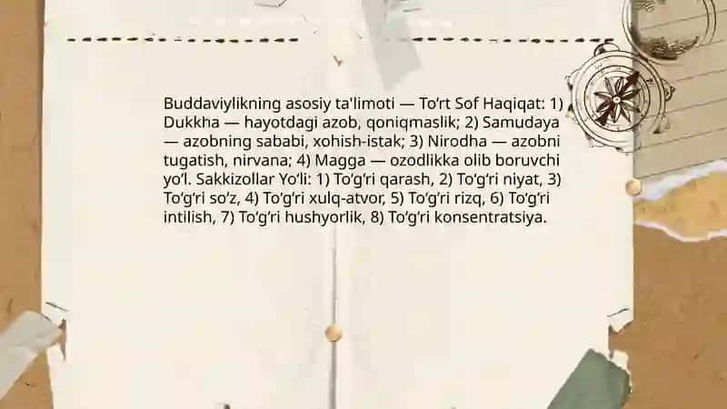 Buddaviylik va Xristianlik dini tarixi 4