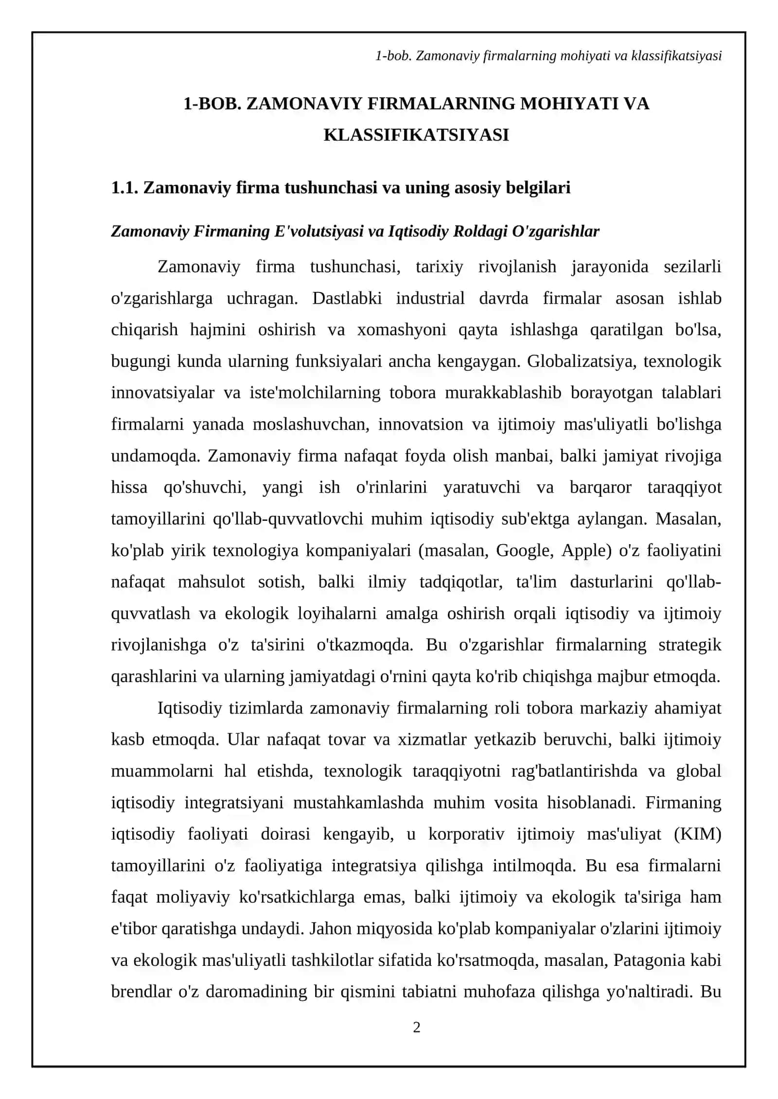 Zamonaviy firmalarning va ularning turlari hamda vazifalari 4