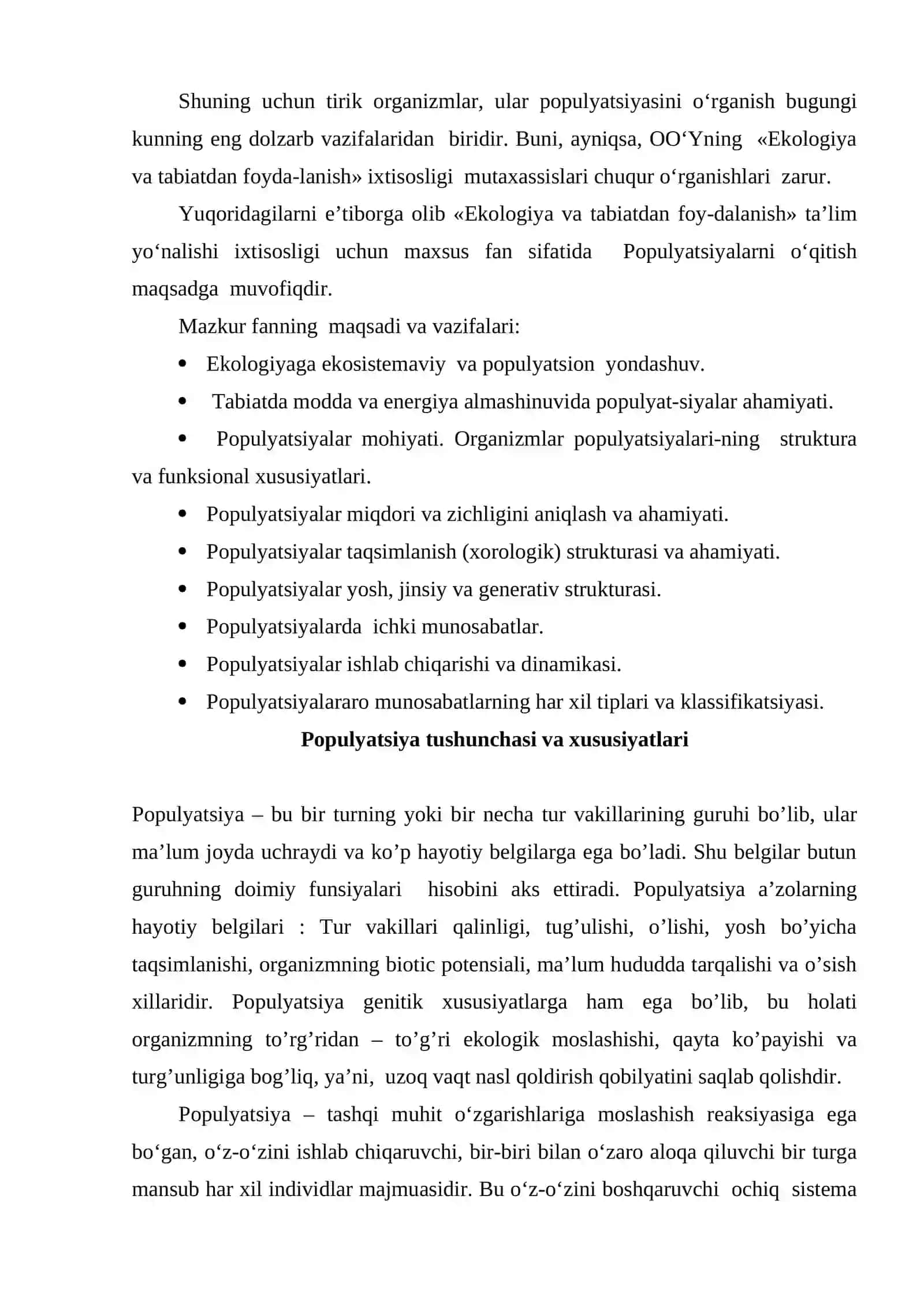 Populyatsiya ekologiyasi 4