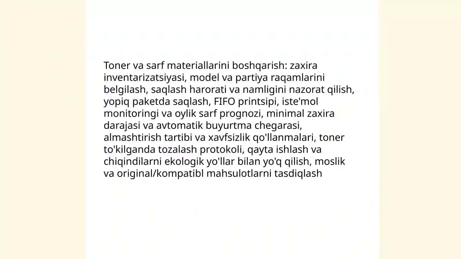 Nusxalash uskunalariga texnik xizmat koʻrsatish 4