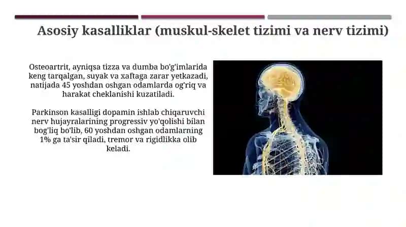 Tayanch-harakat va asab tizimi kasalliklari bilan ogʻrigan bemorlarni parvarish qilish va kuzatish 4