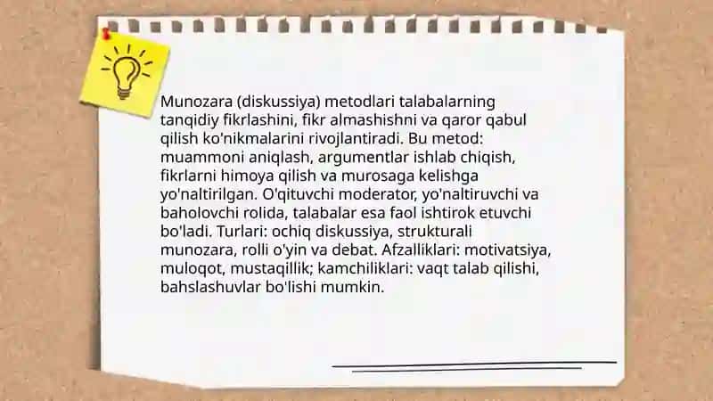 Ma'ruza metodlari 4