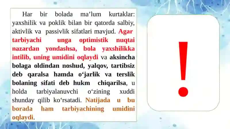 11-mavzu. Boshlang‘ich sinf o‘quvchilarida ijtimoiy kompetensiyalarni shakllantirish. (1-4-sinf tarbiya darsi) 4