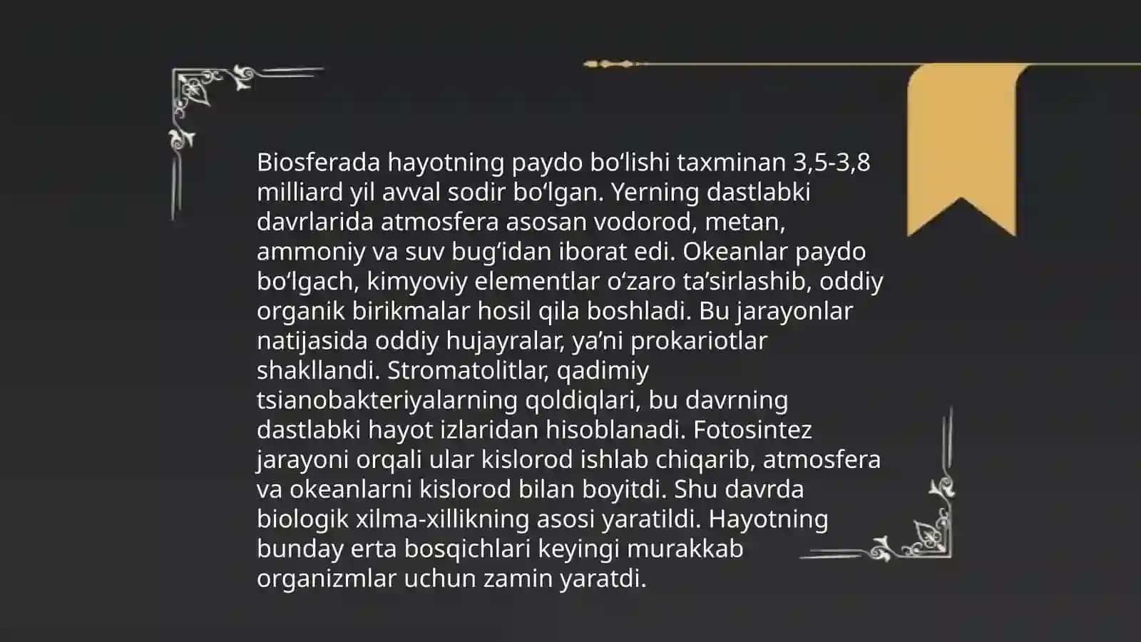 Biosfera evolyusiyasi qatlamlari 4