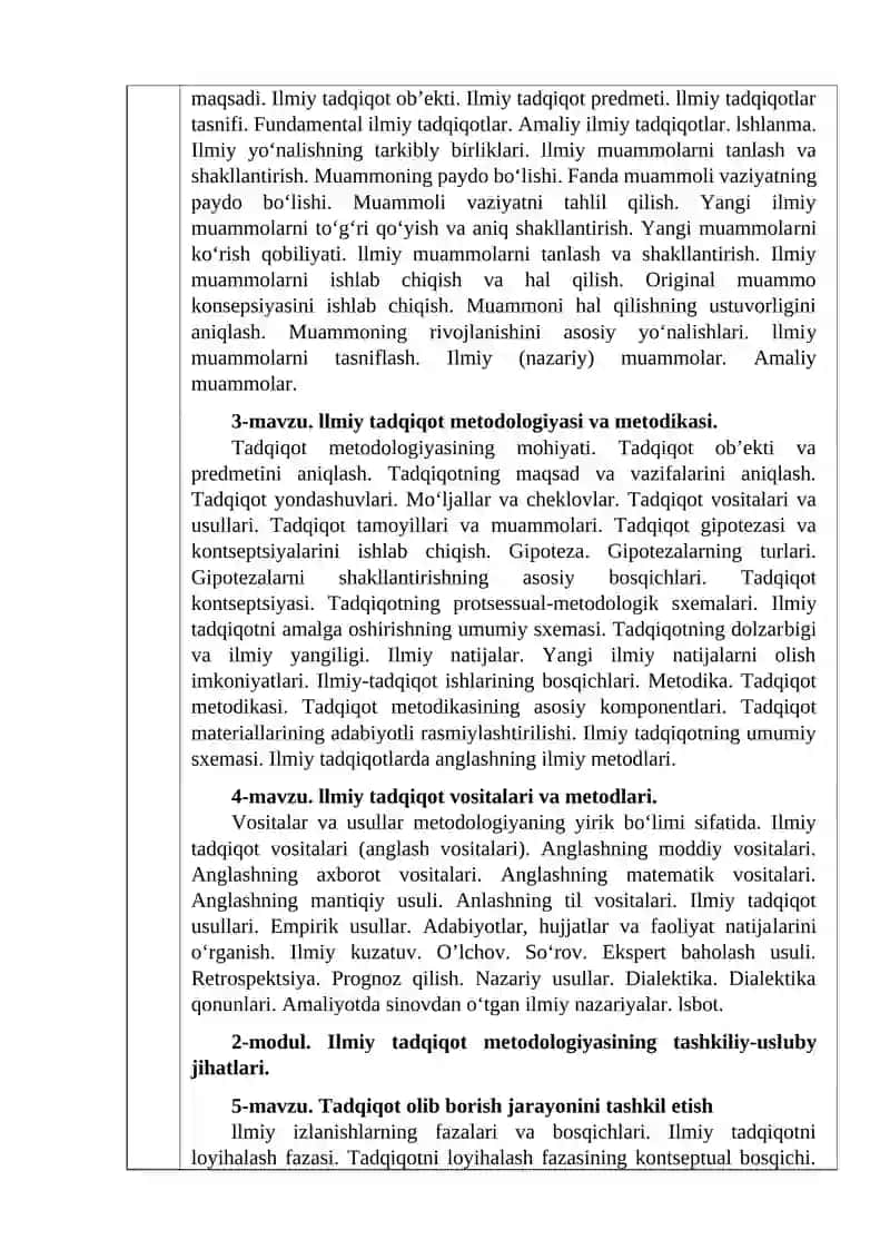 ILMIY TADQIQOT METODOLOGIYASI 4