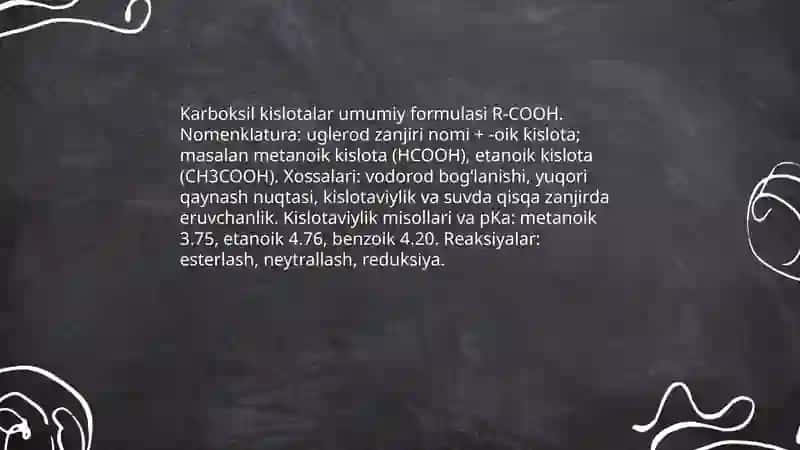 Organik kislota va asoslar 4