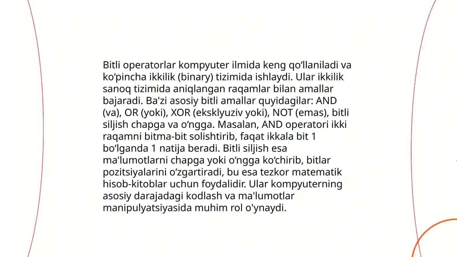 Python dasturlash tilida mantiqiy taqqoslash va bitli operatsiyalar 4