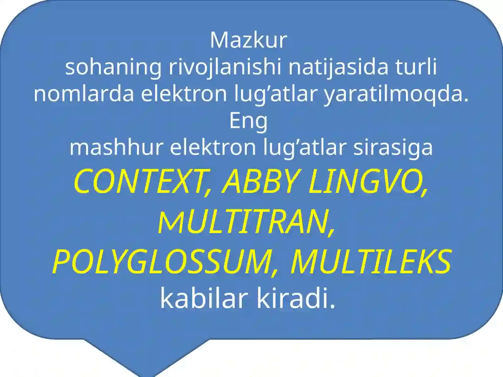 Kompyuterleksikografiyasi 4