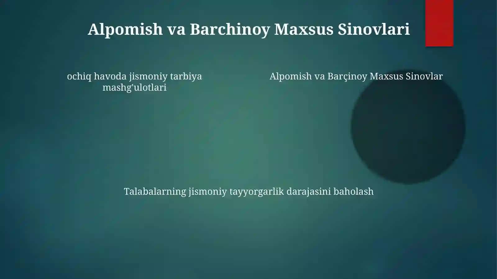 Alpomish va Barchinoy Maxsus Sinovlar 4