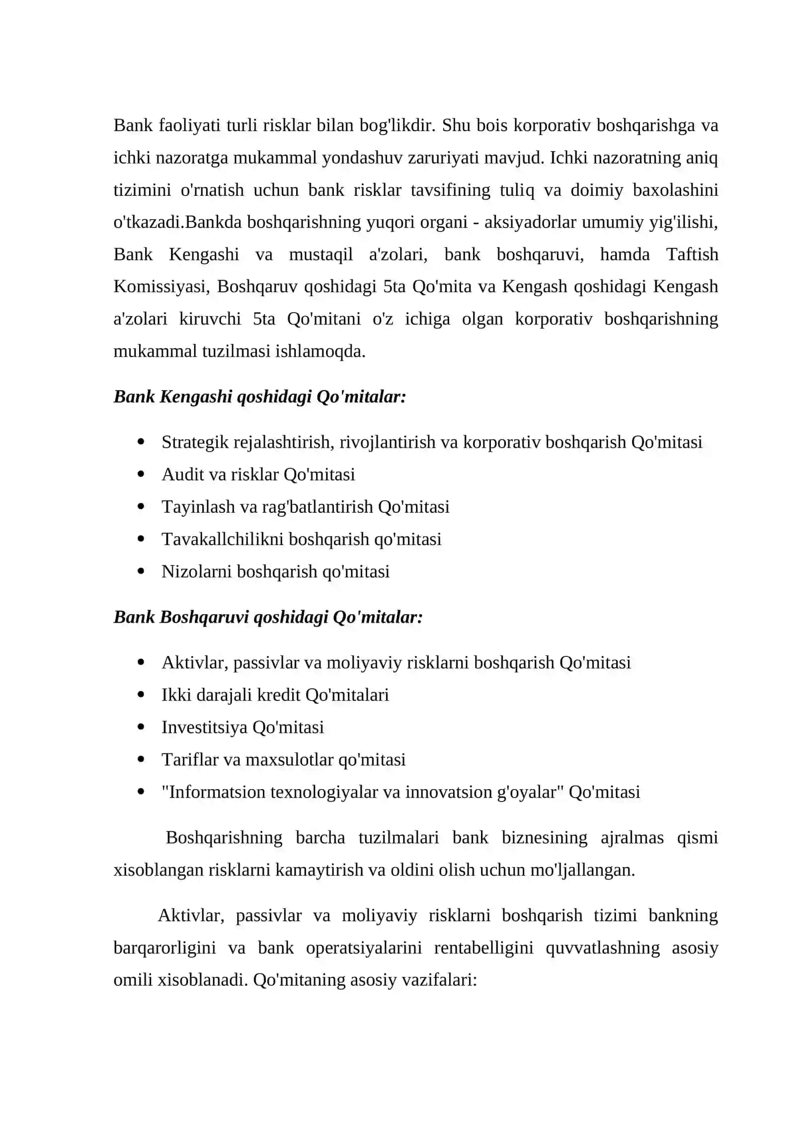 Bank ishi bo'yicha tanishtiruv amaliyot hisoboti 4