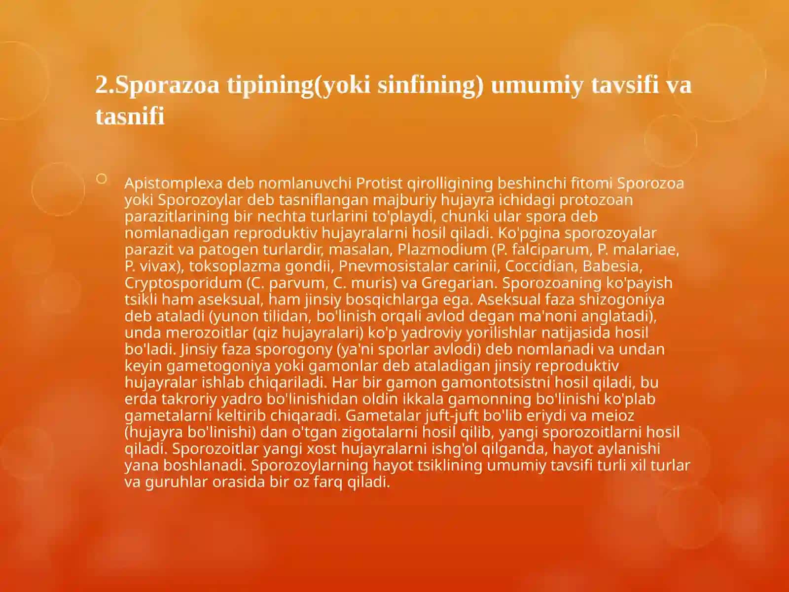 Kasallik qo’zg’atuvchi bir hujayralilar 4
