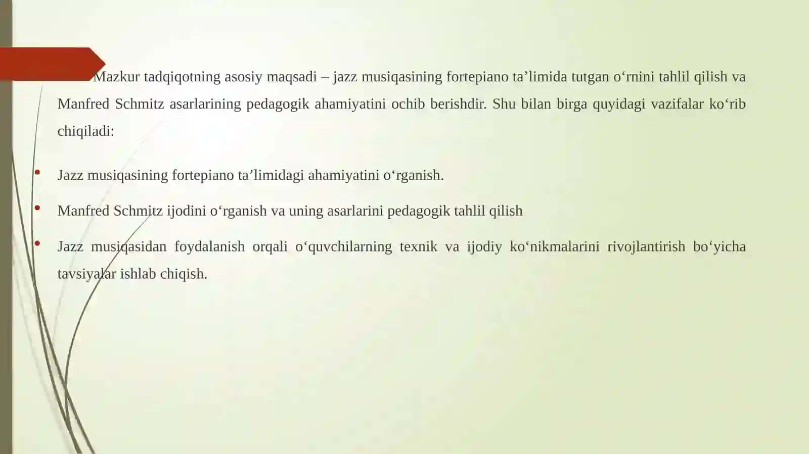 M.Shmits jazz asarlarini fortepiano cholg'usida o'rgatish 4