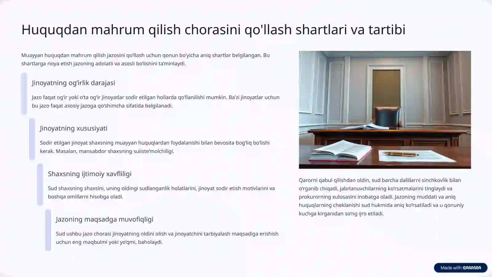Muayyan Huquqdan Mahrum Qilish: Nazariya va Amaliyot 4