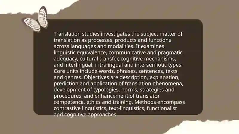The theory of translation. The subject and tasks of the science 4