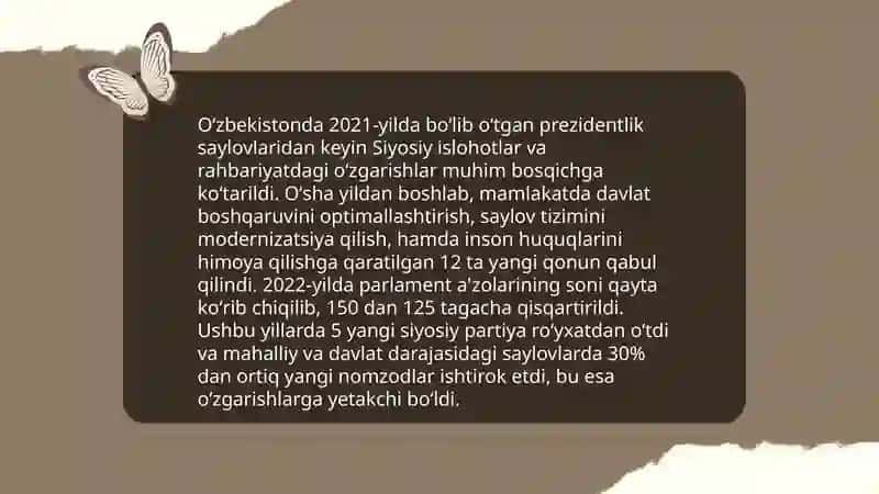 Qayta qurish davrida O'zbekistonning ijtimoiy o'zgarishlari 4