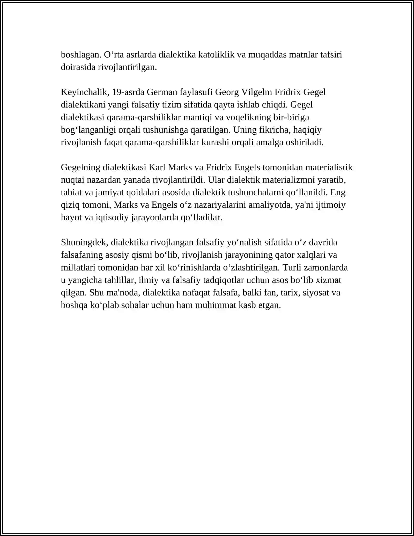 DIALEKTIKA RIVOJLANISH FALSAFASI 4
