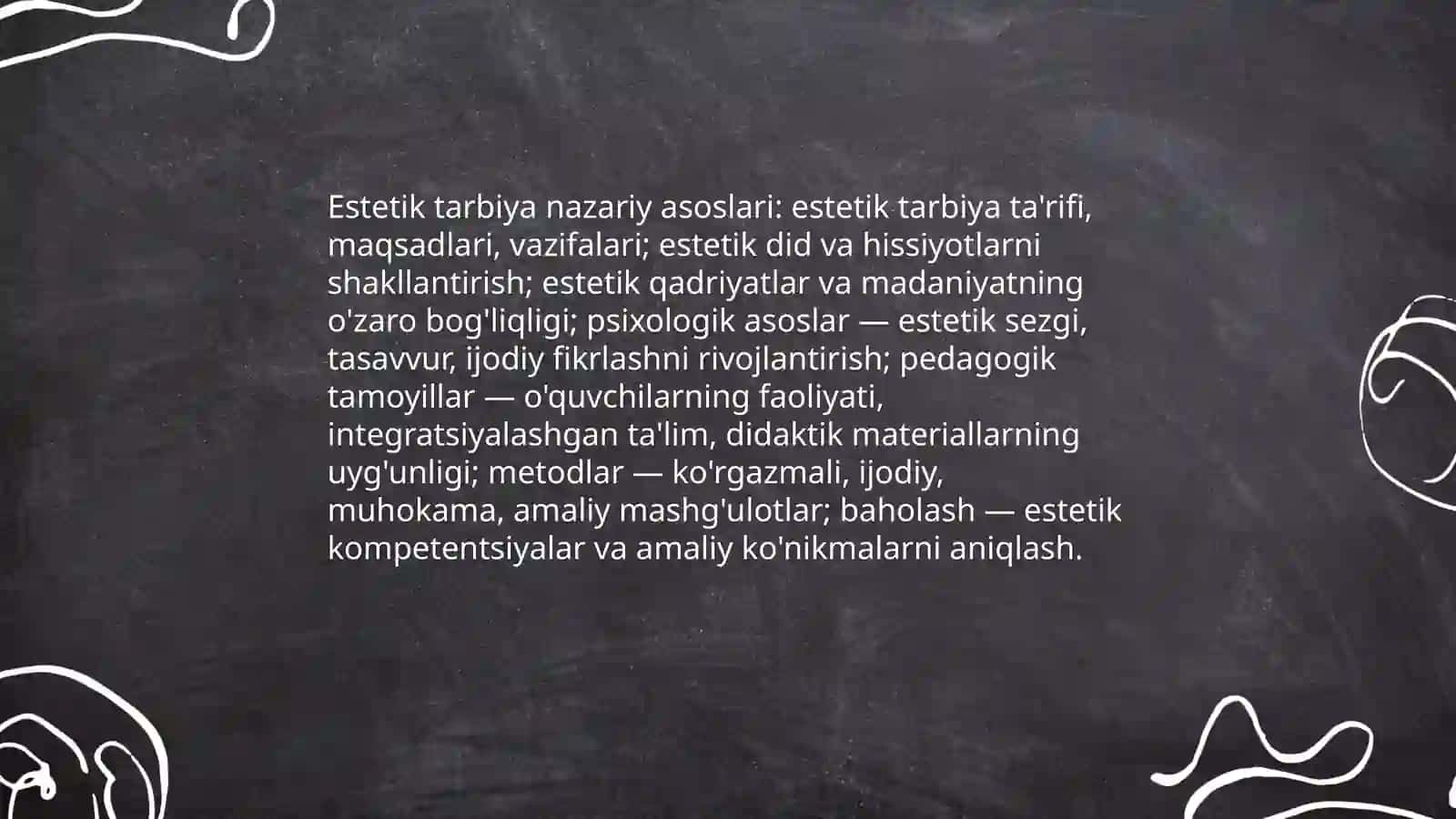 O'quvchilarda estetik madaniyatni shakllantirish 4