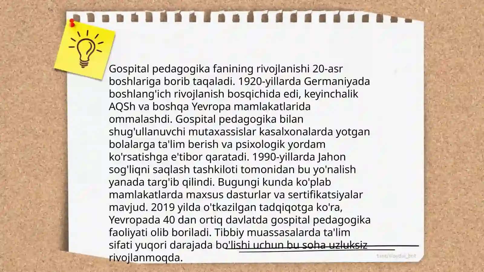 Gospital pedagogika fanining tarixi,mazmuni va mohiyati 4